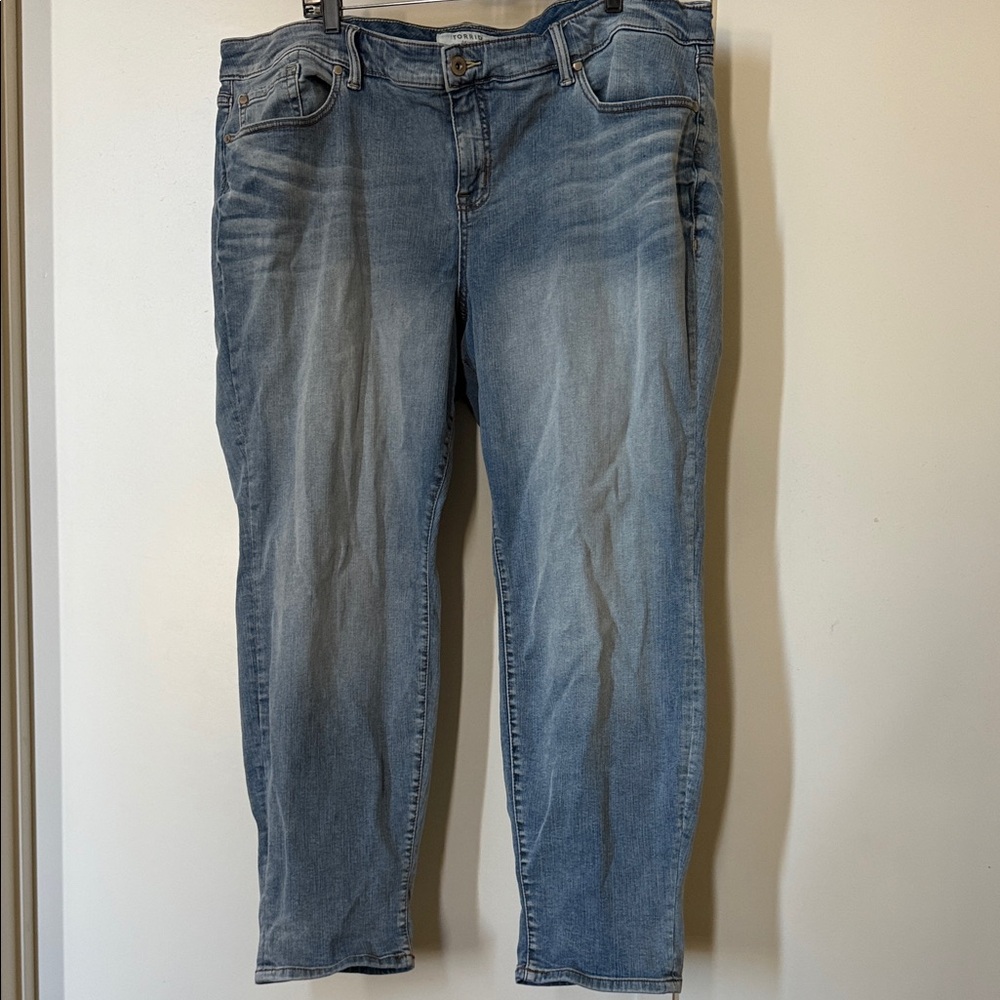 Torrid Blue Boyfriend Jeans for Women